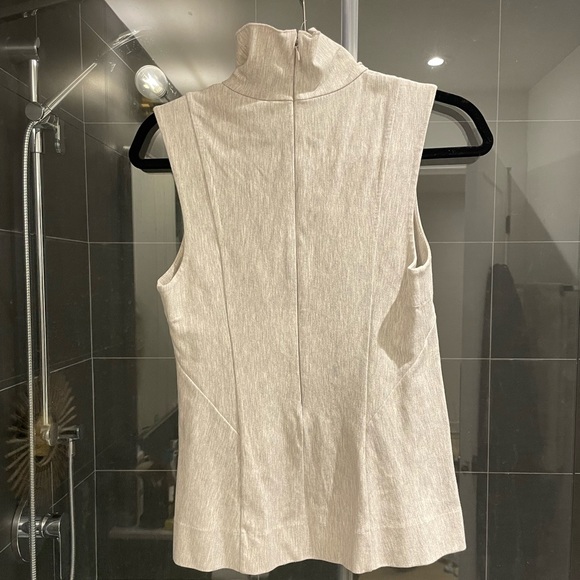 COS high neck sleeveless jersey top - Picture 2 of 3